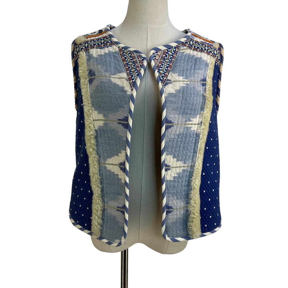 Alix of Bohemia Eskimo Vest Quilted Ikat